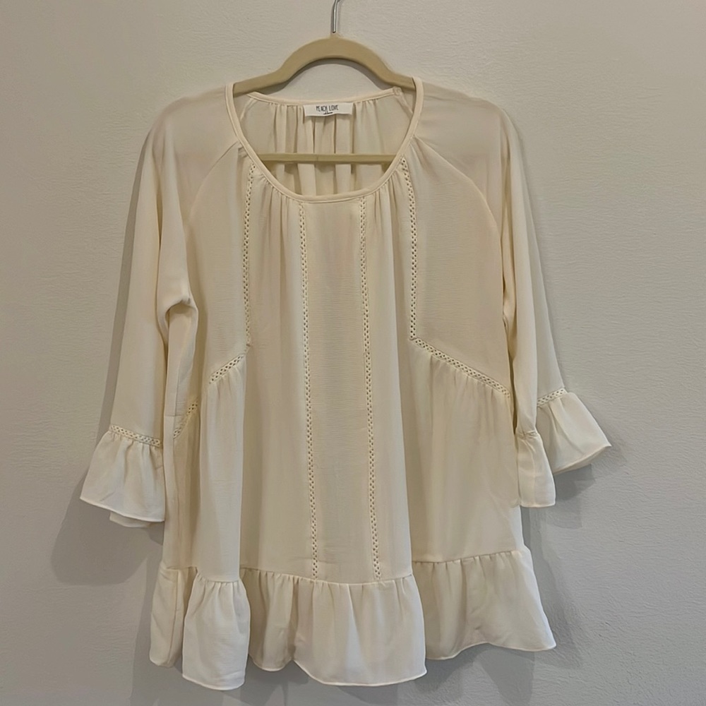 Ivory Detailed Blouse